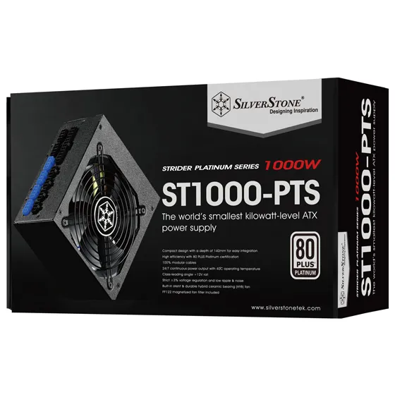 Silverstone Strider Platinum series 1000W 80 PLATINUM FULLY MODULAR SMPS SST-ST1000-PTS (USED) - Image 6